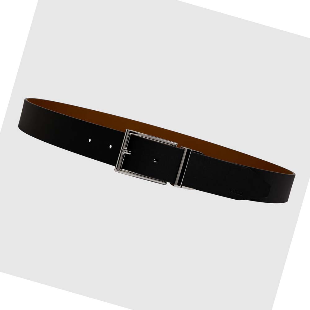 Men's Ecco Italian Reverse Belts Brown | USA 813YXF